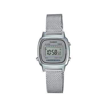 Imagem de Relógio CASIO VINTAGE feminino prata LA670WEM-7DF