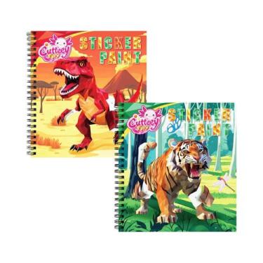 Imagem de Livro De Pintura Com Adesivos Para Meninas, Livro De Quebra-cabeça Inf