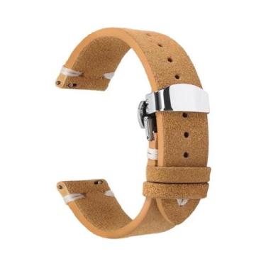 Imagem de Pulseira De Couro Suede De 18mm, 20mm E 22mm Para Relógio Seiko, Acess