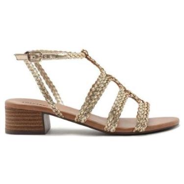 Imagem de Sandália Anacapri Gladiadora Salto Bloco Tiras Boho C30489-Feminino