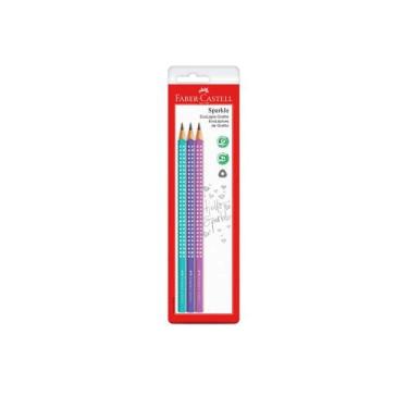 Imagem de Lápis Grafite Faber Castell Spark Glam com 3 Unidades, UNICA