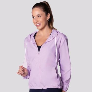 Imagem de Jaqueta Selene Corta Vento com Capuz e Bolso Feminina Lilás, M