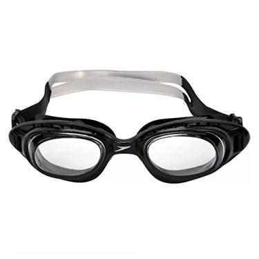 Imagem de Óculos de Natação, Speedo, Tornado, SoftFrame, Antifog e Proteção UV, Vedação G - Branco/Preto