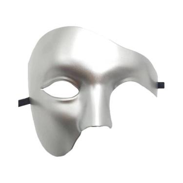 Imagem de Máscara Vintage Antiga Fantasma De Um Olho Só, Meia Face, Para Carnava