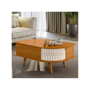Imagem de Mesa de Centro Indianápolis Cinamomo Off White  Madetec, Cinamomo e Of