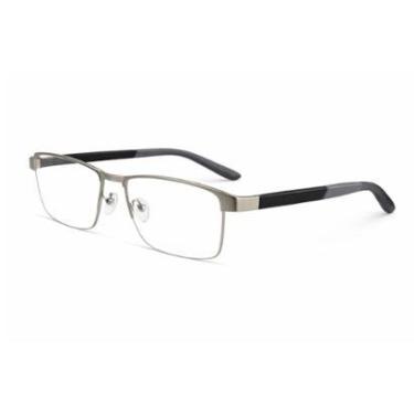 Imagem de Armação Óculos de Grau Masculino Metal Premium Leve Confortável-Masculino