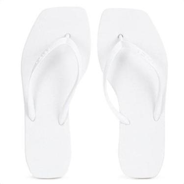 Imagem de Chinelo Brizza Arezzo Bico Quadrado Branco - Feminino-Feminino