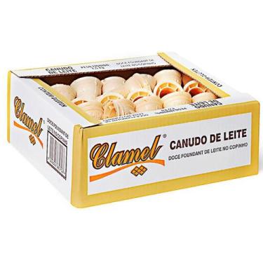 Imagem de Doce Clamel Canudo Leite Caixa com 50 unidades