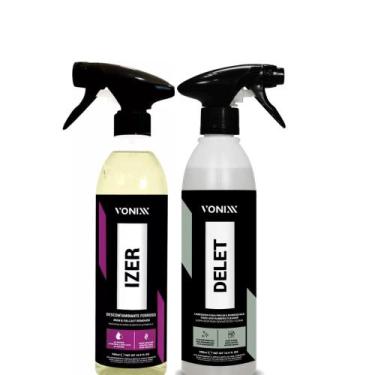 Imagem de Kit Izer + Delet Vonixx Limpeza Profunda Automotiva 500ml