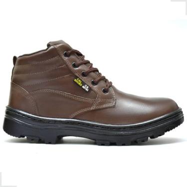 Imagem de Bota Segurança Couro Legítimo Ca Sola De Borracha Bico Pvc - Calshoes,