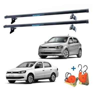 Imagem de Rack De Teto Gol e Voyage G5 E G6 4Portas + 2 Cintas Catraca - Rack De