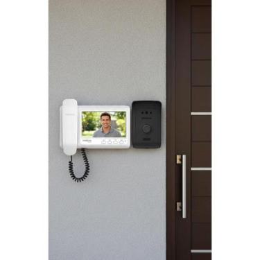 Imagem de 2x Vídeoporteiro Branco/Preto: Segurança e Conveniência 7" F - Congrat