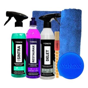 Imagem de Kit Sintra Fast Apc Restaurax Limpador Pneu Delet Vonixx