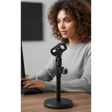 Imagem de 2x Suporte Microfone Mesa Ajustável Estável - Profissional - Congratul