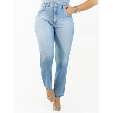Imagem de Calça Feminina Mom Jeans Delavê Tradicional Cintura Alta Anticorpus-Feminino