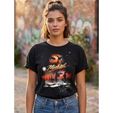 Imagem de Camiseta Unissex - Michael Jackson o Rei do Pop - Premium Tamanho:PPCo