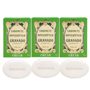 Imagem de Kit 3 Sabonete Antisséptico Granado Fresh Em Barra Antiacne Vegetal 90