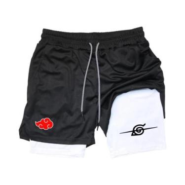 Imagem de Shorts De Treino Masculinos De Secagem Rápida Com Dupla Camada, Estilo