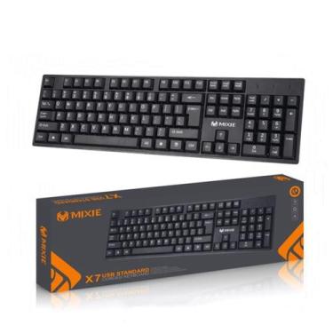 Imagem de Teclado USB Com Fio PC Computador Standard X7 Mixie - Lumin