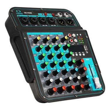 Imagem de Mesa de Som 6 Canais Compacta Efeitos Phantom Power Onistek ON-MX02