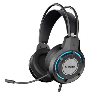 Imagem de Headset Fone Gamer Led RGB Flexível P2 USB FN639 Com Fio - keedi