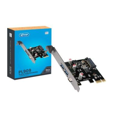 Imagem de Placa Controladora Pci Express Adaptador Usb Type-c Receptor - Knup