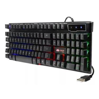 Imagem de Teclado Gamer Semi Mecânico Led Luminoso Profissional Abnt2 - Knup