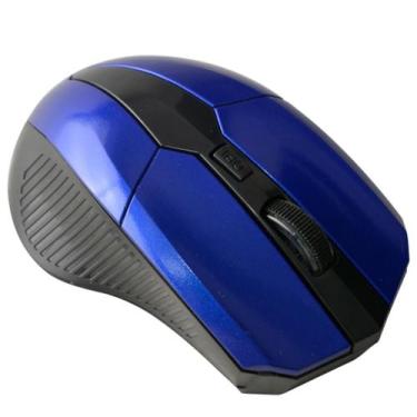 Imagem de Mouse Sem Fio Para Notebook Pc Gamer Usb Optico G10 - Keedi, Azul