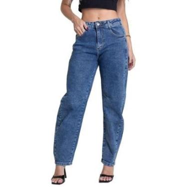Imagem de Calça Jeans Sawary Barrel - 282706 - Azul 40-Feminino
