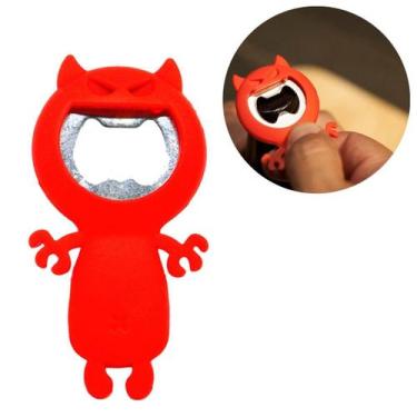 Imagem de Abridor de Garrafa Prana Crazy Cat Tradicional para Bar Cerveja Utensí
