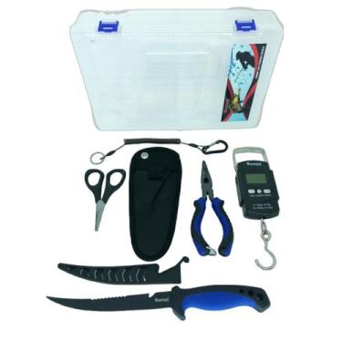 Imagem de Kit de pesca sumax su 2210 - alicate - balança - faca filetar - tesour