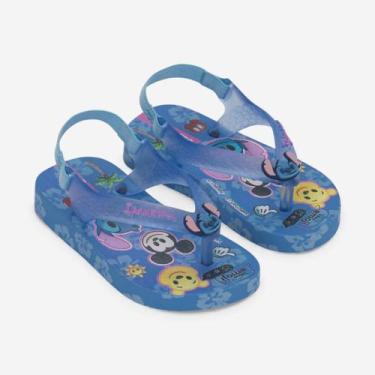 Imagem de Chinelo De Dedo De Bebê Disney Joy Ipanema Stitch Azul, Azul, Azul tra