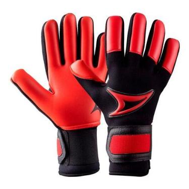 Imagem de Luva De Goleiro Three Stars Touch Neoprene Profissional, Touchvermelha