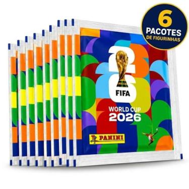 Imagem de Pacotes De Figurinhas Copa 2026 Panini Oficial Futebol Mundial Criança