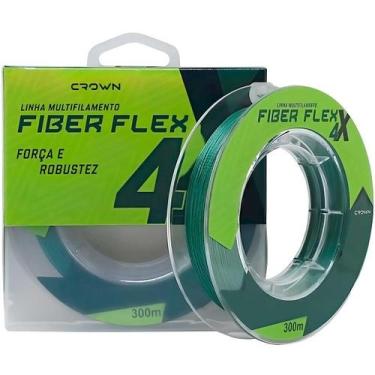 Imagem de Linha Multifilamento Crown Fiber Flex 4X 35lb (0.26mm - 300m)