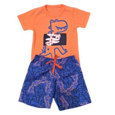 Imagem de Conjunto De Menino Roupa Infantil Verão 1 A6 Anos Kit Shorts - Click B