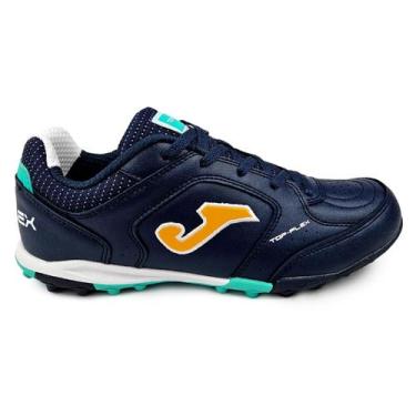 Imagem de Chuteira Society Joma Top Flex Jr Original Conforto Macio, Marinho, 31