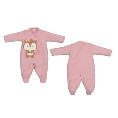 Imagem de Macacão Plush Bebê Menina Raposinha Inverno Longo Upi Uli -, M