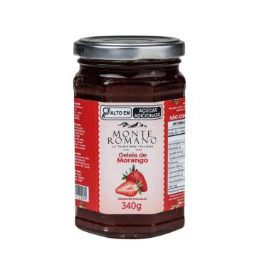 Imagem de Geleia Italiana Monte Romano Morango 340g