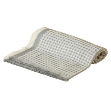 Imagem de Manta Decorativa Formah Piquet 100% Algodão para Sofá Cama e Decoração Cinza LM Peter