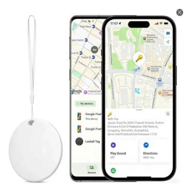 Imagem de Mini Rastreador Smart Tag GPS Bluetooth 5.3 Chaves Bagagem AntiPerda B