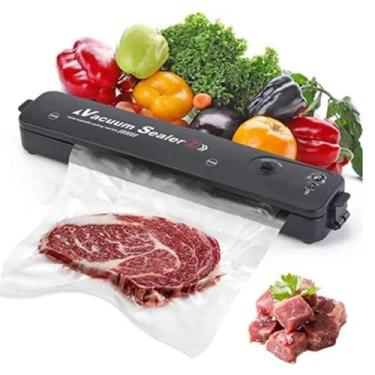 Imagem de Maquina Seladora de Embalagens a Vácuo para Alimentos  Bivolt 110V/220