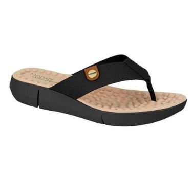 Imagem de Tamanco Feminino Modare Chinelo de Dedo Preto 7142106, Preto, 39