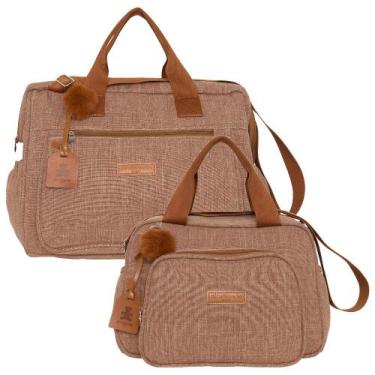 Imagem de Kit Bolsas Maternidade Pirulitando G+P Memórias Marrom - Pirulitando B