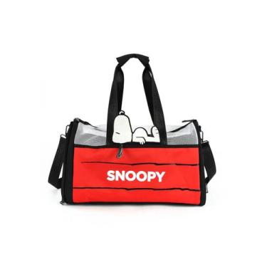 Imagem de Bolsa de Transporte Média Snoopy Vermelha para cachorro e gato - Up4Yo