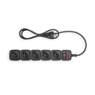 Imagem de Protetor Eletrônico Intelbras com 5 Tomadas EPE 205+, Preto