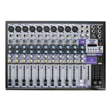 Imagem de Mesa De Som 14 Canais Bluetooth Gravação Usb Waldman Cps-14