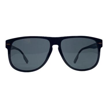 Imagem de Óculos de Sol Unissex Zegna 0201 Acetato Quadrado - Ermenegildo Zegna,