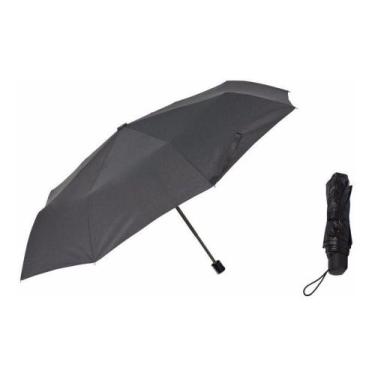 Imagem de Guarda Chuva Preto Sombrinha Para Bolsa 8 Varetas - C.Pires