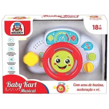 Imagem de Brinquedo Volante Bebe Musical Efeitos Sonoros - Braskit